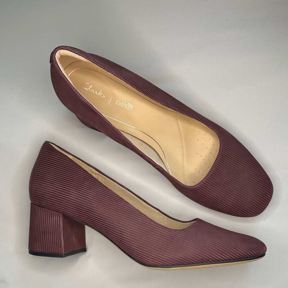 Clarks Women's Deep Burgundy Heels